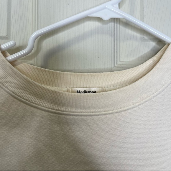 Madhappy Local Optimist Fleece Cream Color Crewneck - Picture 12 of 13